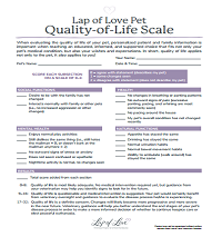  Pet quality of life scale